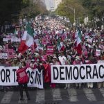Massive Protesting in Mexico against electoral reforms.